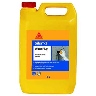 Image of Sika 2 Water Plug Admixture, Red, 5 Litre