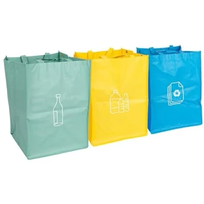 Image of 3pc Multi Recycling Bag Set By Ashley