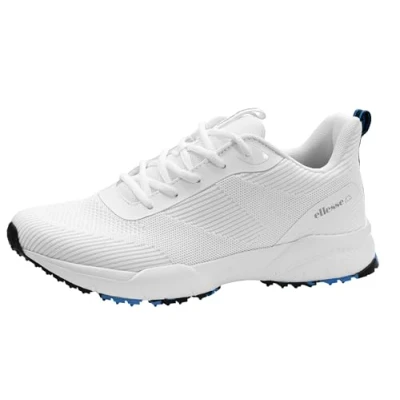 Image of Ellesse Golf shoes, Men&#039;s, Size: 7, White/black Synthetics/textile