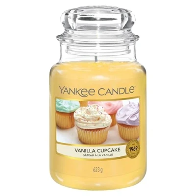 Image of Yankee Candle Scented Candle, Vanilla Cupcake Large Jar Long Burning Candles: up to 150 Hours, Perfect Gifts for Women