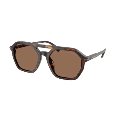 Image of Michael Kors Man MK2251U JACKSON HOLE 300673 Sunglasses Acetate Turtle Brown Pilot Normal