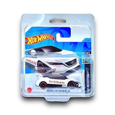 Image of Hot Wheels Nissan Leaf Nismo RC_02 (White &amp; Black) 4/5 HW Modified 2023 91/250 (Short Card) COMES IN A KLAS CAR KEEPER PROTECTIVE COLLECTORS CASE HKK50