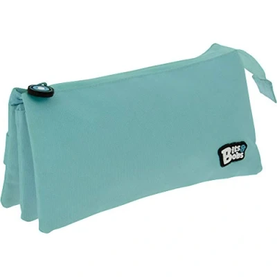 Image of Grafoplás 37545431 School Case 3 Compartments, Light Blue, 23.5x12x14cm, Bits &amp; Bobs