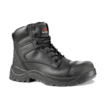 Image of Rock Fall Slate Work &amp; Utility Safety Boots Unisex, Steel Toe Cap Boots, SRC Slip Rated and Water Repellent, Cold Insulated Wide Fitting UK 10