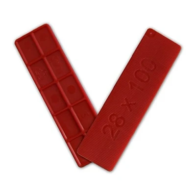 Image of 28mm Window Glazing Glass Packers Flooring Spacers 3mm x 1000 Shims