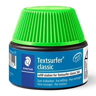 Image of Staedtler 488 64 5 Textsurfer Classic Marker Pen 15 20 Refills for 364 Green