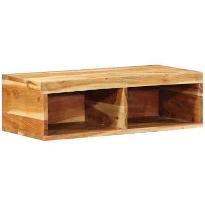 Image of vidaXL Wall mounted TV Cabinet 60x30x19 cm Solid Wood Acacia