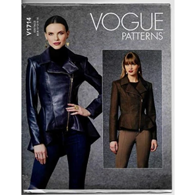 Image of Vogue Patterns V1714B5 Misses Jacket, White