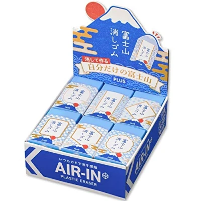 Image of Plus ER100AIF Japanese Air in Mt. Fuji Erasers (Pack of 12)