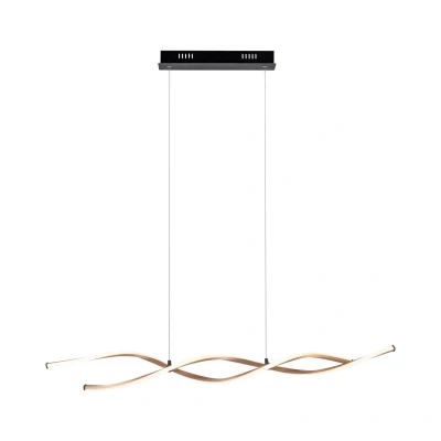 Image of Paul Neuhaus Polina LED pendant light, gold, metal, dimmable