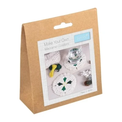 Image of Trimits Make Your Own Macramé Decoration Kit, Coasters
