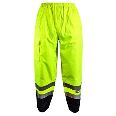 Image of Scan WWHVMTMYB Medium Hi Vis Motorway Trouser Yellow/ Black