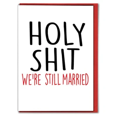 Image of Anniversary Greetings Card Funny Comedy Humour Cheeky Novelty Joke A61