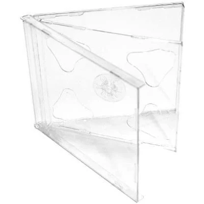 Image of Media Replication CD/DVD Double Jewel Cases 10.4mm for 2 Disc with Clear Tray (Pack of 10)