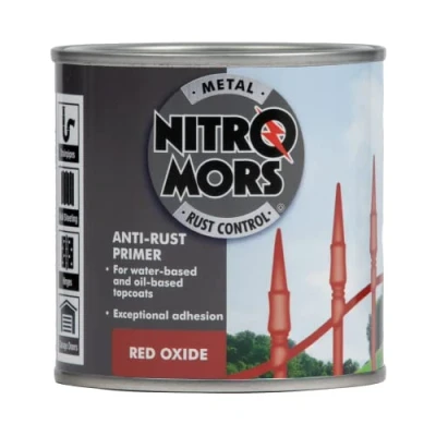 Image of Nitromors Anti Rust Primer, For Both Water &amp; Oil Based Topcoats, Red Oxide, 250 ml