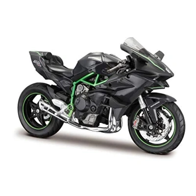 Image of Maisto Kawasaki Ninja H2R Motorbike Build it Yourself Die Cast Model Kit 1:12 Scale, Assorted Designs and Colours