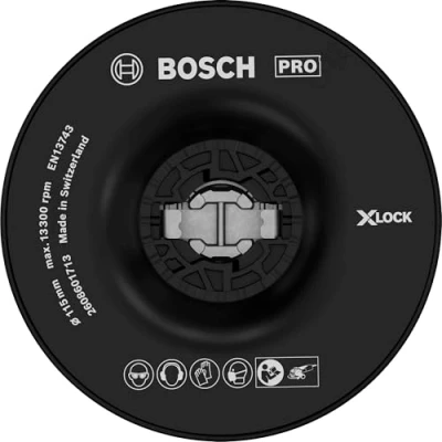 Image of Bosch 1x PRO Backing Pad for Small Angle Grinders, X Lock, Hard (Ø 115 mm, Professional Accessory Grinder)