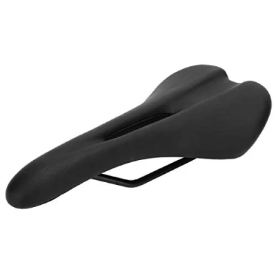 Image of Bicycle Saddle Wide Soft Flexible Bike Seat Cushion Mountain Cover Comfortable Suitable for Road Bikes and Fixed Gear (Black)