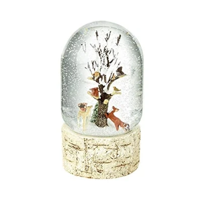 Image of HSE Christmas Winter Snow Globe/Dome/Waterball Decoration Ornament (WOODLAND ANIMALS)