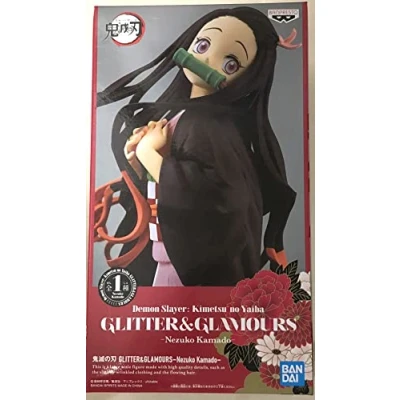 Image of Last level Demon Slayer Nezuko Kamado Glitter &amp; Glamours Figure BP16958 Multicoloured