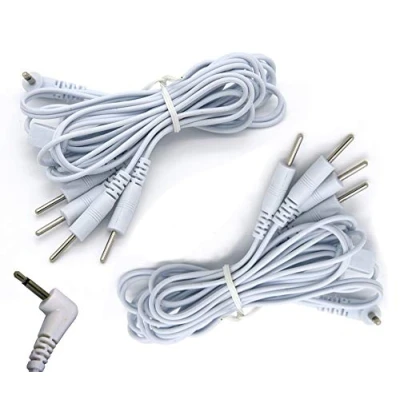 Image of Leads for TENS/EMS Machines 2.5mm Connection with 4 pin Connectors One Pair