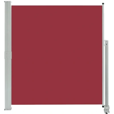 Image of vidaXL Patio Retractable Side Awning 140 x 300 cm Red