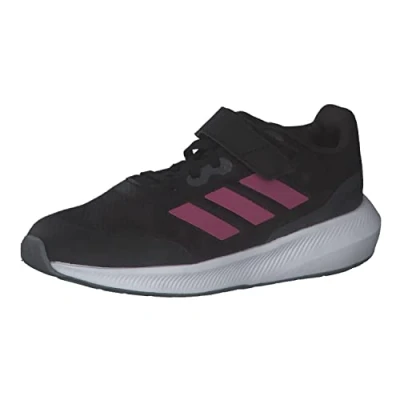 Image of adidas Performance Runfalcon 3.0 Unisex Neutral running shoes for kids, Size: 4.5, Core black/pulse magenta/grey six Textile/synthetics