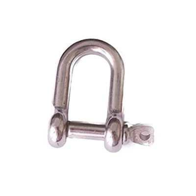 Image of Merriway BH04993 D Shackle, 316 Marine Grade M8, Stainless Steel Finish
