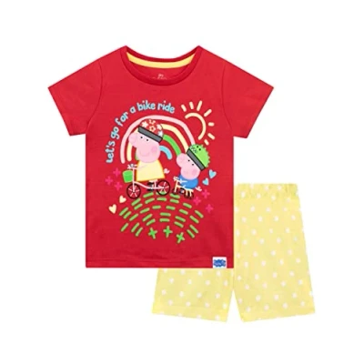 Image of Peppa Pig Girls Pyjamas Red 3 4 Years