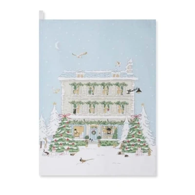 Image of Sophie Allport Christmas House Tea Towel