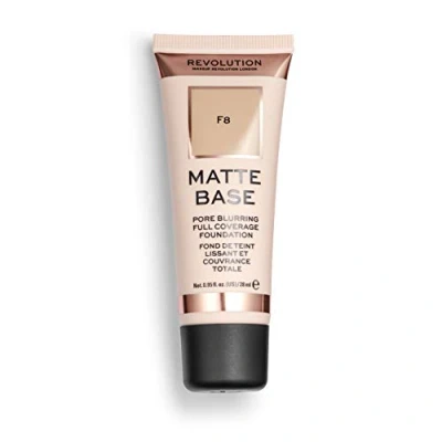 Image of Revolution Beauty London, Matte Base, Foundation, F8, 28ml