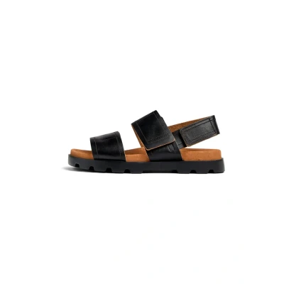 Image of Camper Brutus Sandal K100777, Men&#039;s 2 Strap Sandal, Black 007, 8 UK