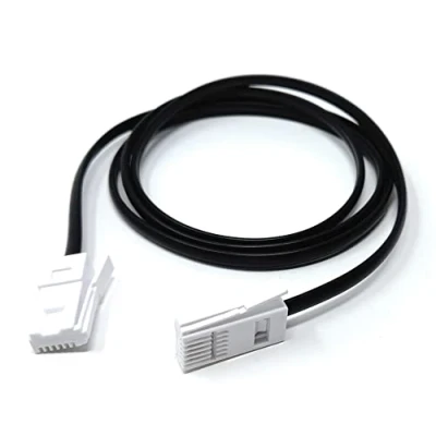 Image of DRUT 1m BT to 4 Wire 431A Male Plug Telephone Flat Cable Lead 3.3ft Black