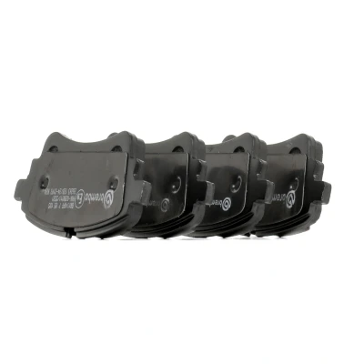 Image of 4M0698451BC brake pad set BREMBO P 85 185 prepared for wear indicator with caliper screws, anti squeak plate accessories AUDI: Q5, Q7