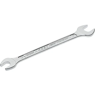 Image of HAZET 450N 13X17 205.5 mm Hexagon Profile Double Open End Wrench Chrome Plated
