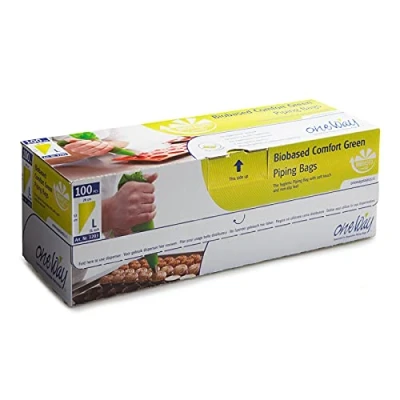 Image of One Way 81738 BIOBASED Comfort Green Piping Bag, Sugar Cane