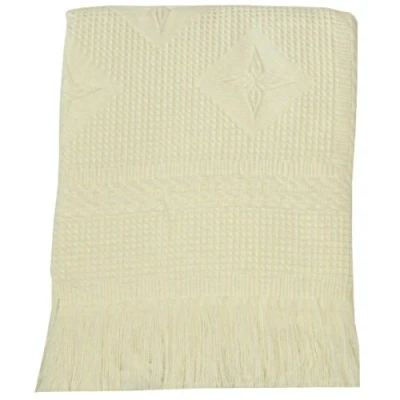 Image of BabyPrem Baby Large Soft Acrylic Stars Shawl Blanket 122 x 122cm Cream