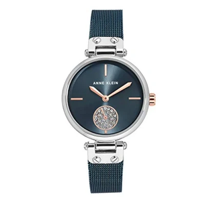 Image of Anne Klein Women Analog Japanese Quartz Watch with Stainless Steel Strap AK/3001BLRT