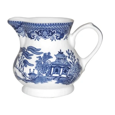 Image of Blue Willow Churchill China Cream Jug, Made in England