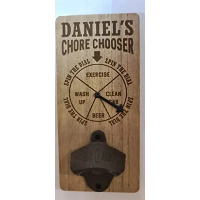 Image of H&amp;H Personalised Chore Chooser Bottle Opener Daniel