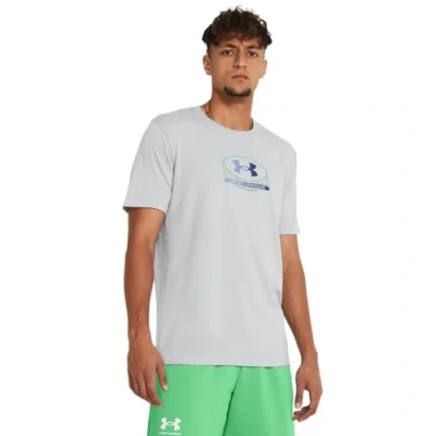 Image of Under Armour Mens UA Global Lockertag SS Graphic Tee, Men&#039;s T Shirt with Ribbed Collar, Super Soft for Men