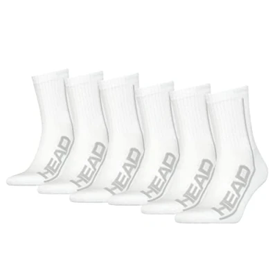 Image of Head Performance Short CREW 6 PACK Socks, Size: 2.5 5, Weiß