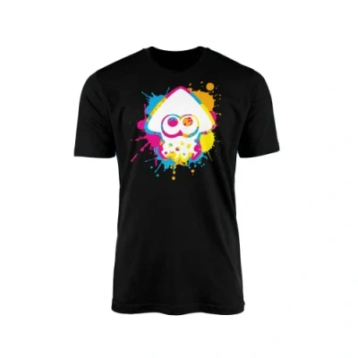 Image of SMARTYPANTS Inkling Colour Ink Splat Splatoon Switch Game Inspired Kids Adult T Shirt (9 11, Black)
