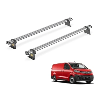 Image of Van Guard Trade Roof Rack for Vauxhall Vivaro (2019+) 2 Steel Bars [Only Suitable Models with Twin Rear Doors] UltiBar SB333