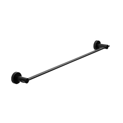 Image of Croydex Metra Flexi Fix Towel Rail, Matt Black