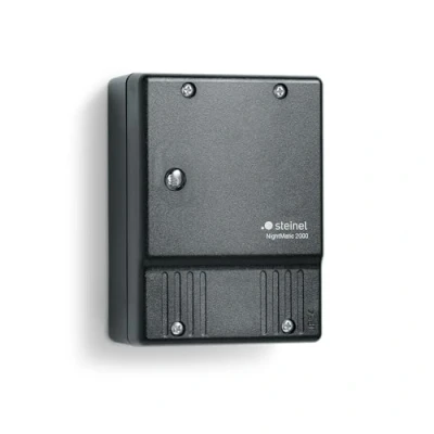 Image of Steinel Twilight Switch NightMatic 2000 Black, Photoelectric Lighting Controller, Automatic Night Time