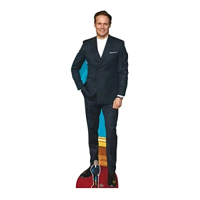 Image of STAR CUTOUTS CS938 Sam Heughan Lifesize Cutout with 1 x Free Mini Cardboard Cut Out, Multicolor
