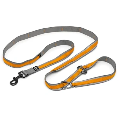 Image of Kurgo 6 in 1 Quantum Leash, Hands Free Leash for Dogs, Running Belt Lead, Crossbody &amp; Waist Style, Reflective, Carabiner Clip, Training, Hiking, or Jogging, 4 Colors