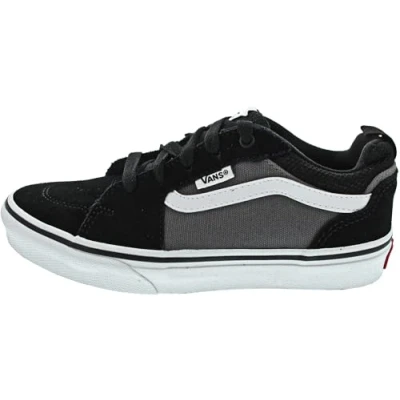 Image of Vans Unisex Kids Filmore Trainers, Suede Canvas Black Pewter, 2.5 UK