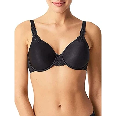 Image of Chantelle Women&#039;s Basic Invisible Smooth Custom Fit Bra, Opaque, Black, 36D